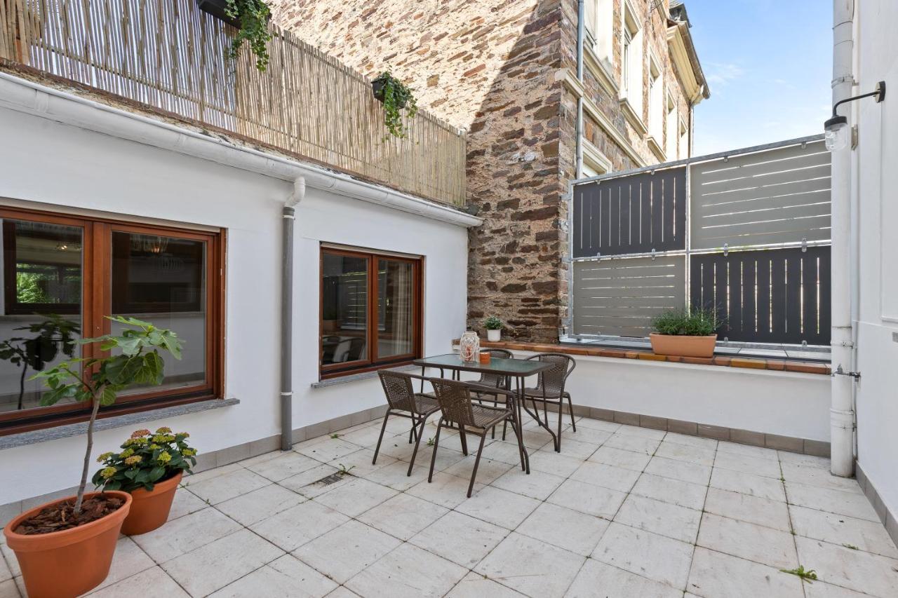 Appartement Haus Blaue Traube mit moselblick und privat terrasse à Ediger-Eller Extérieur photo