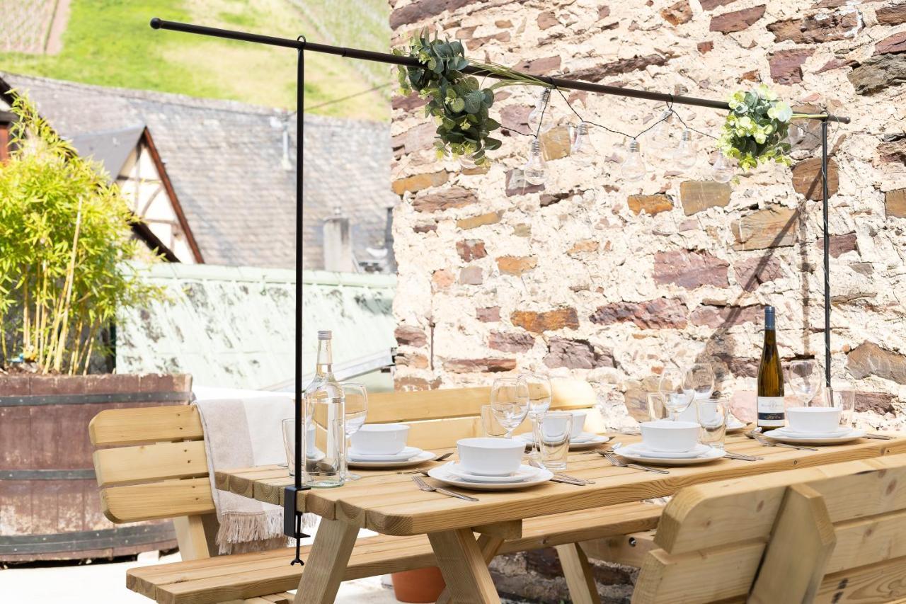 Appartement Haus Blaue Traube mit moselblick und privat terrasse à Ediger-Eller Extérieur photo