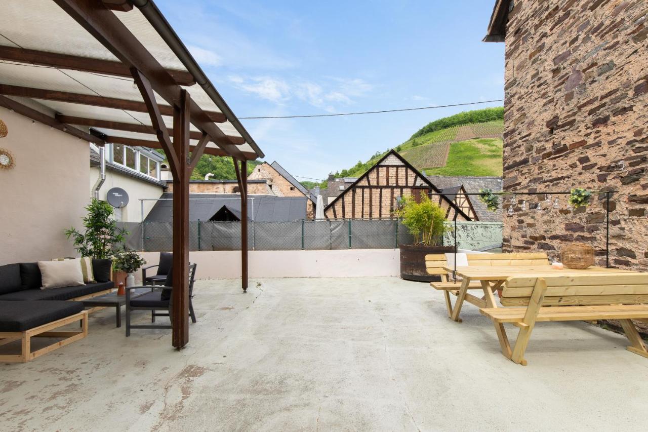 Appartement Haus Blaue Traube mit moselblick und privat terrasse à Ediger-Eller Extérieur photo