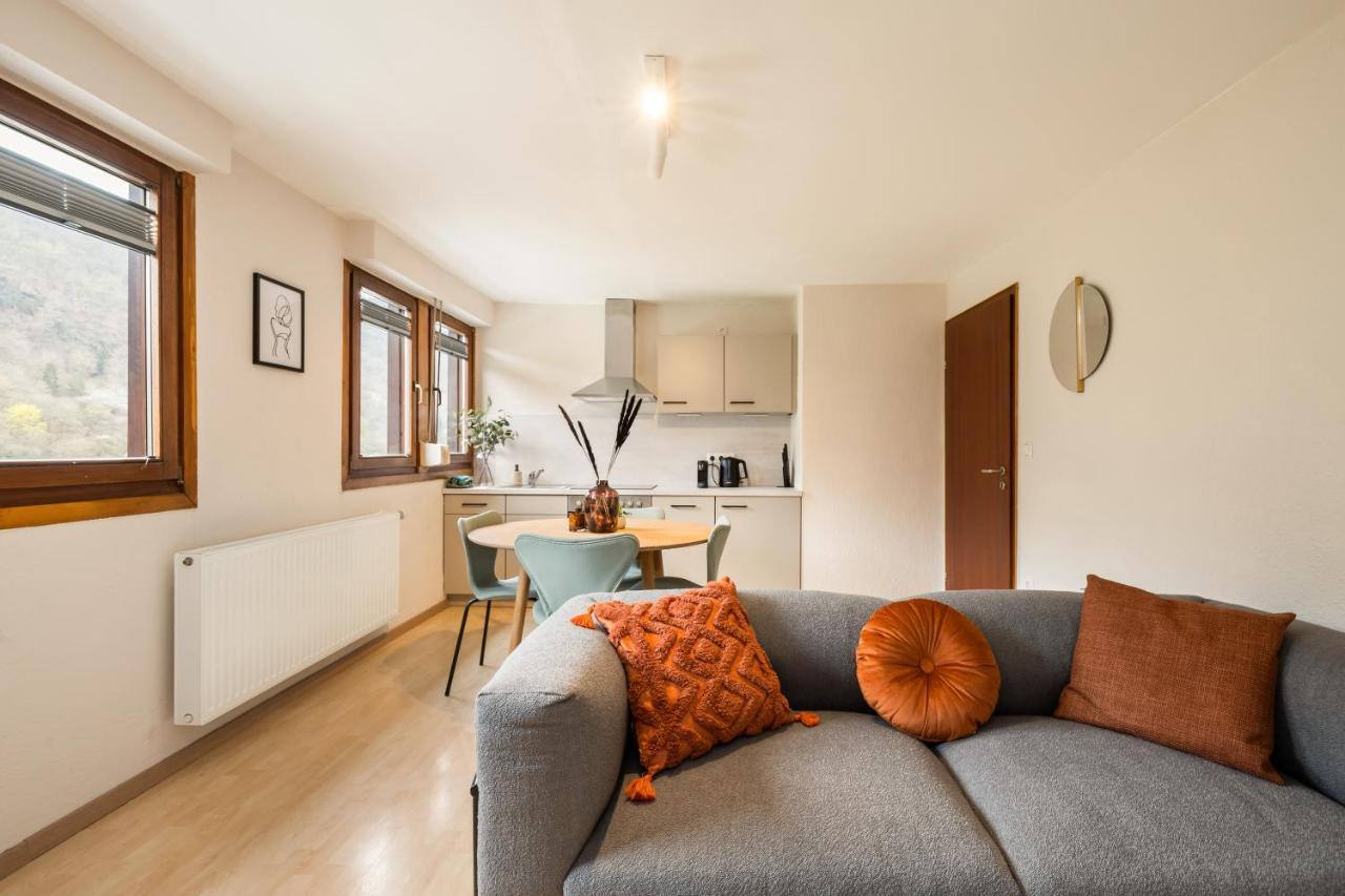 Appartement Haus Blaue Traube mit moselblick und privat terrasse à Ediger-Eller Extérieur photo